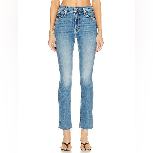 MOTHER Denim - Mother Denim Mid Rise Dazzler Ankle Fray Riding The Cliffside Women’s Size 30